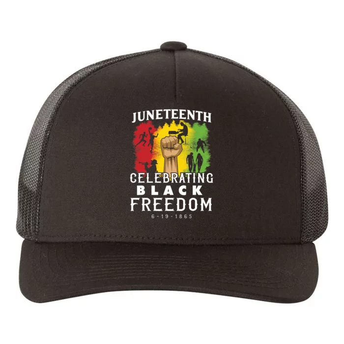 Juneteenth Celebrate Black Freedom Yupoong Adult 5-Panel Trucker Hat