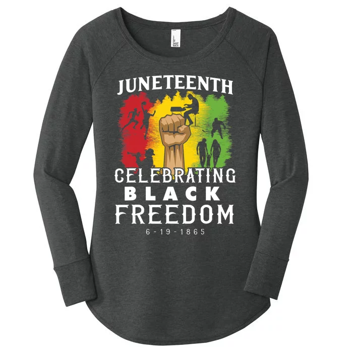 Juneteenth Celebrate Black Freedom Women's Perfect Tri Tunic Long Sleeve Shirt