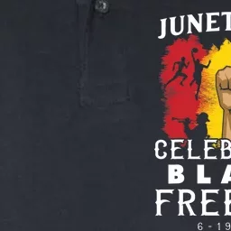 Juneteenth Celebrate Black Freedom Softstyle Adult Sport Polo