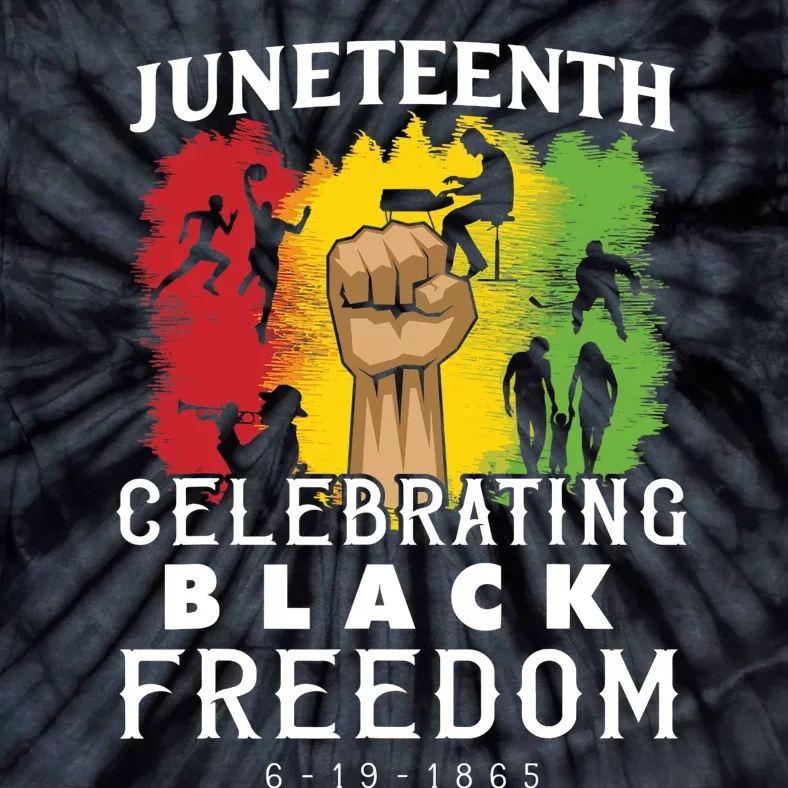 Juneteenth Celebrate Black Freedom Tie-Dye T-Shirt