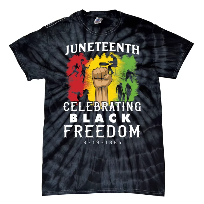 Juneteenth Celebrate Black Freedom Tie-Dye T-Shirt