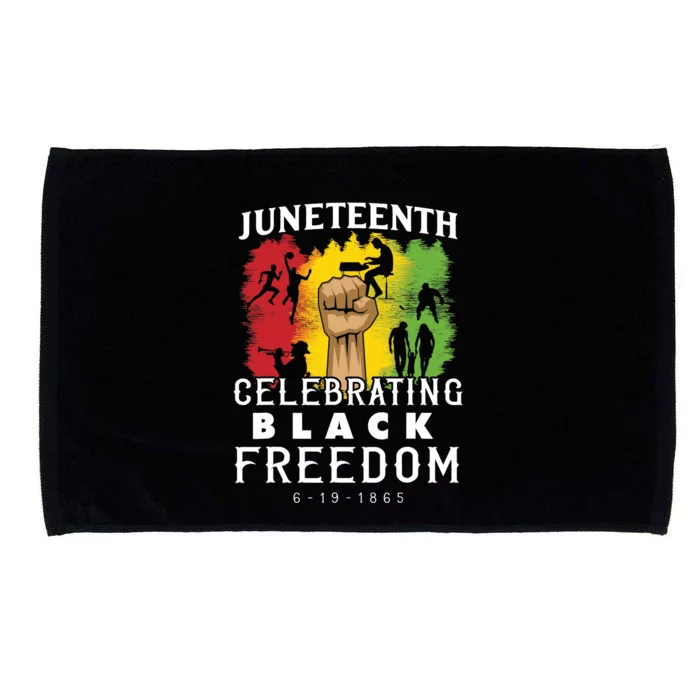 Juneteenth Celebrate Black Freedom Microfiber Hand Towel