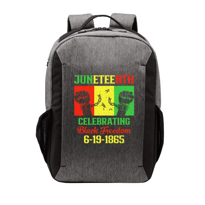 Juneteenth Celebrate Black Freedom Day June 19 1865 Funny Gift Vector Backpack