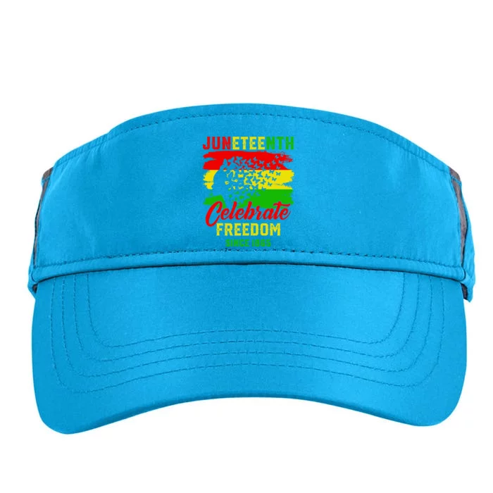 Juneteenth Celebrate Black History Black Power Black Gift Adult Drive Performance Visor