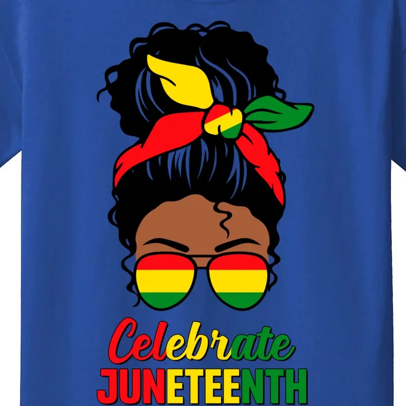 Juneteenth Celebrate Black History Indepedence Black Gift Kids T-Shirt