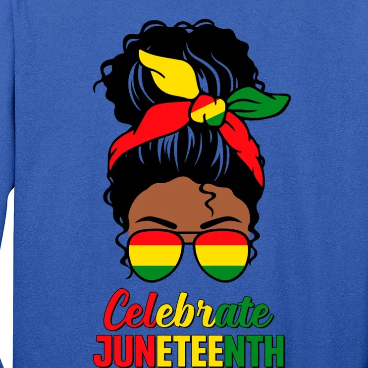 Juneteenth Celebrate Black History Indepedence Black Gift Long Sleeve Shirt