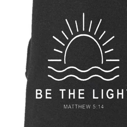 Jesus Christian Be The Light Faith Religious Doggie 3-End Fleece Hoodie