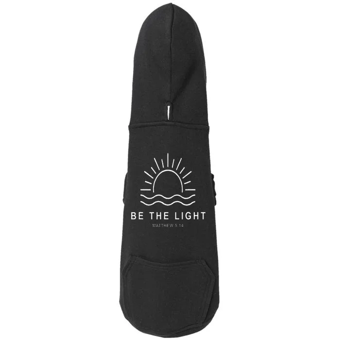 Jesus Christian Be The Light Faith Religious Doggie 3-End Fleece Hoodie