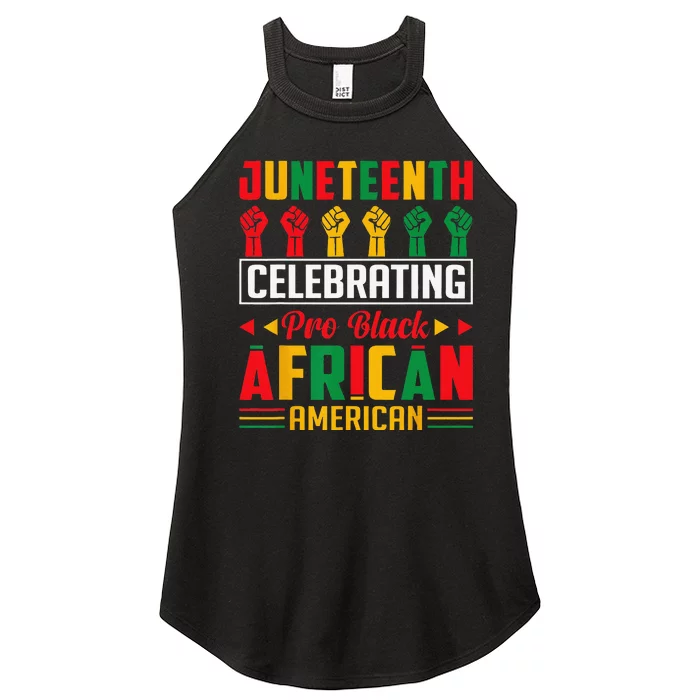 Juneteenth Celebrating Black Freedom 1865 African American Women’s Perfect Tri Rocker Tank