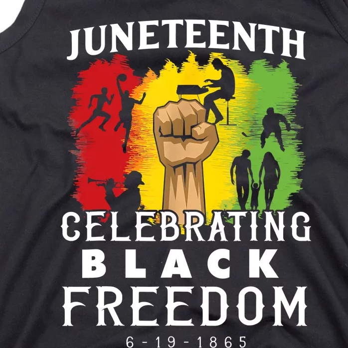 Juneteenth Celebrate Black Freedom 1865 June 19th Men Women Tank Top