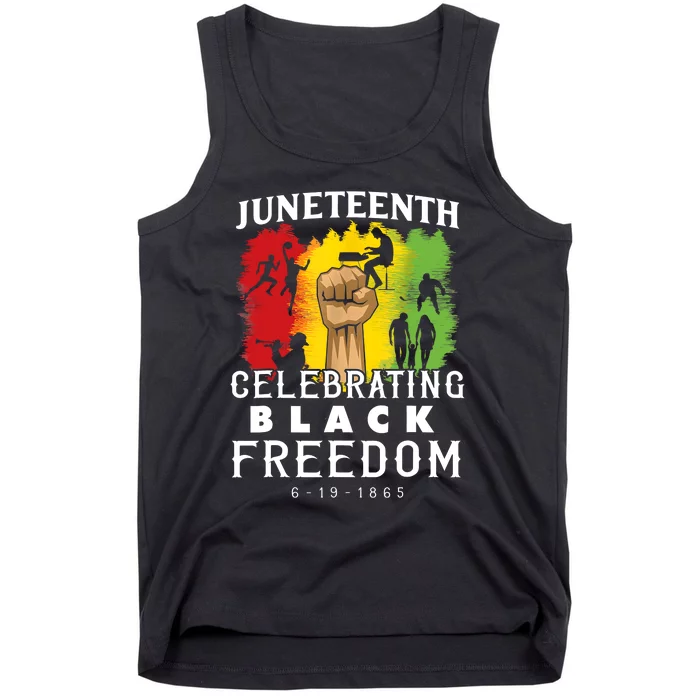 Juneteenth Celebrate Black Freedom 1865 June 19th Men Women Tank Top