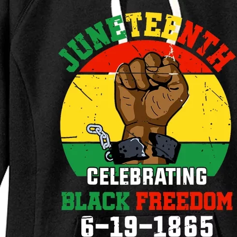 Juneteenth Celebrating Black Freedom 1865 African American Women's Fleece Hoodie