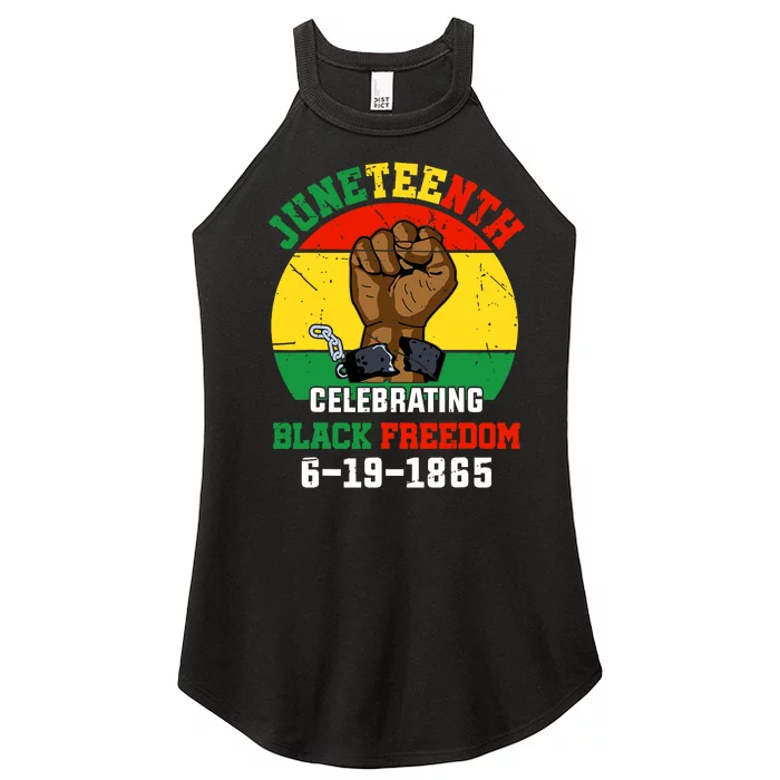 Juneteenth Celebrating Black Freedom 1865 African American Women’s Perfect Tri Rocker Tank