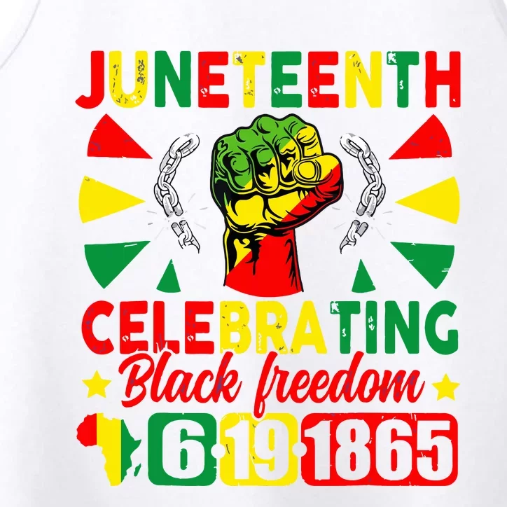 Juneteenth Celebrating Black Freedom 1865 Performance Tank