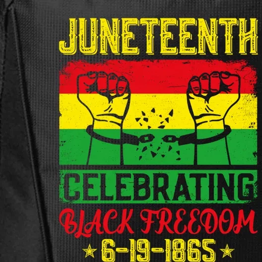 Juneteenth Celebrating Black Freedom 1865 Black History Meaningful Gift City Backpack