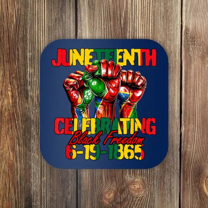 Juneteenth Celebrating Black Freedom 1865 African American Coaster