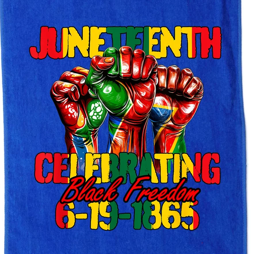 Juneteenth Celebrating Black Freedom 1865 African American Platinum Collection Golf Towel