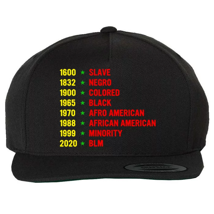 Juneteenth Celebrate Black History Month Melanin Freedom Gift Wool Snapback Cap