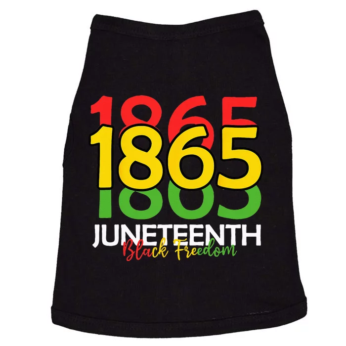 Juneteenth Celebrating Black Freedom 1865 African Doggie Tank