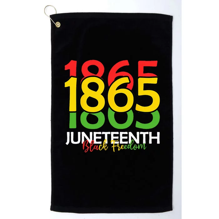 Juneteenth Celebrating Black Freedom 1865 African Platinum Collection Golf Towel