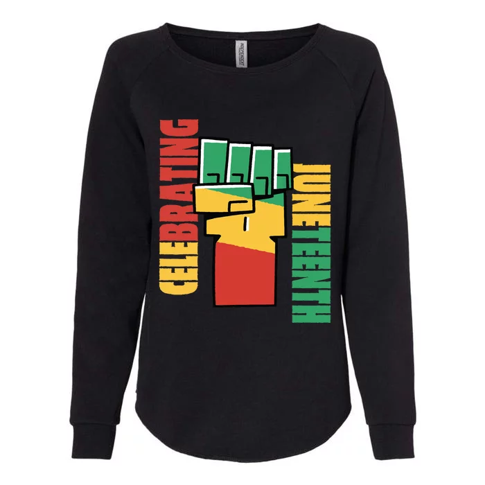 JUNETEENTH Celebrating Black Freedom 1865 African American Womens California Wash Sweatshirt