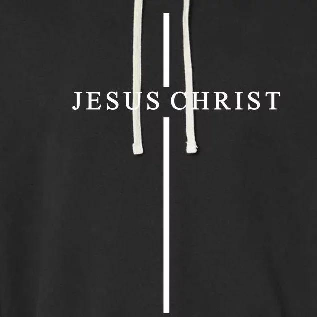 Jesus Christ Cross Christian Garment-Dyed Fleece Hoodie