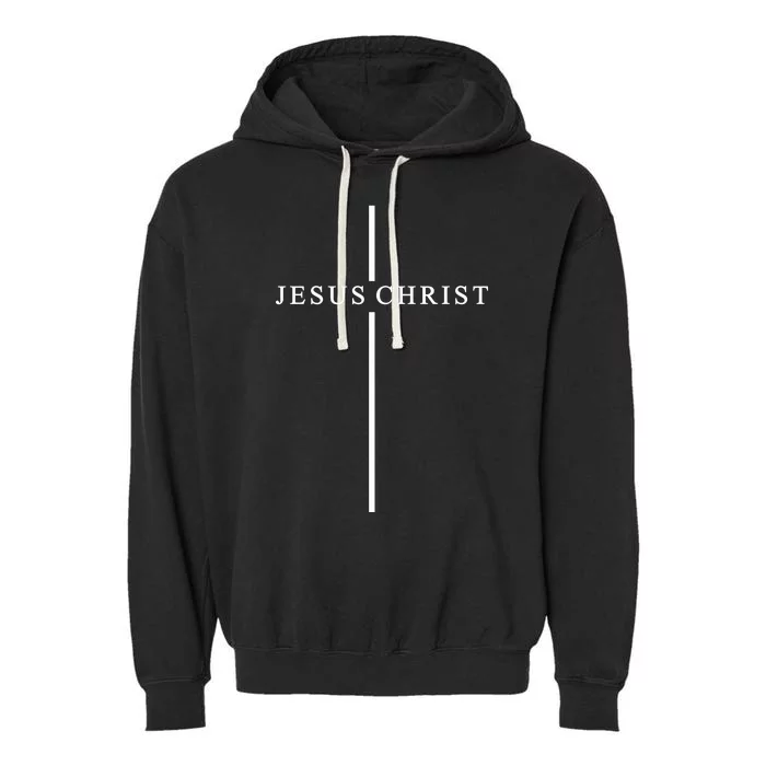 Jesus Christ Cross Christian Garment-Dyed Fleece Hoodie