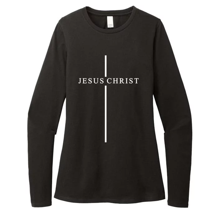 Jesus Christ Cross Christian Womens CVC Long Sleeve Shirt