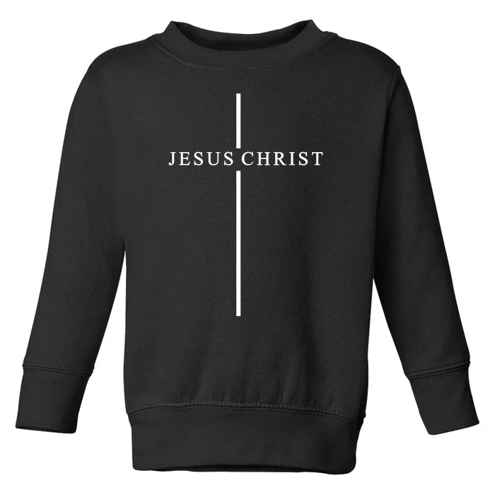 Jesus Christ Cross Christian Toddler Sweatshirt