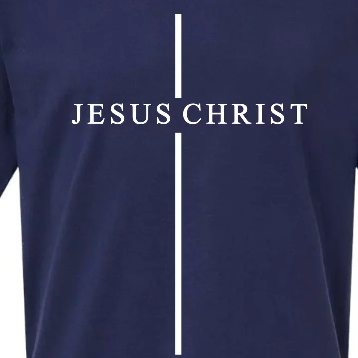 Jesus Christ Cross Christian Sueded Cloud Jersey T-Shirt