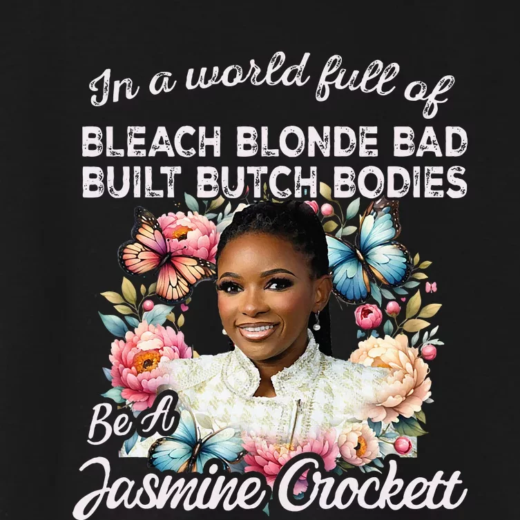 Jasmine Crockett Calls Out Marjorie Taylor Greene Women's Crop Top Tee