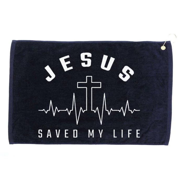 Jesus Christ Christianity Gifts Jesus Saved My Life Grommeted Golf Towel