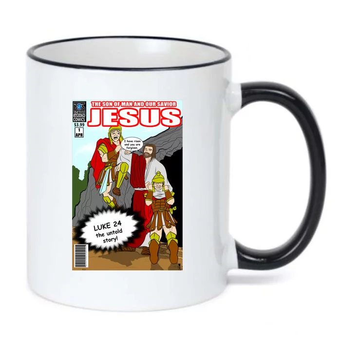 Jesus Christian Comic Cover Black Color Changing Mug