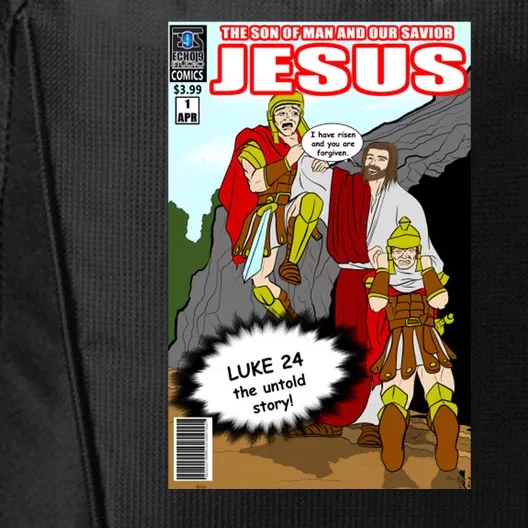 Jesus Christian Comic Cover City Backpack