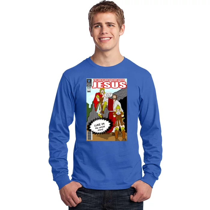 Jesus Christian Comic Cover Long Sleeve Shirt