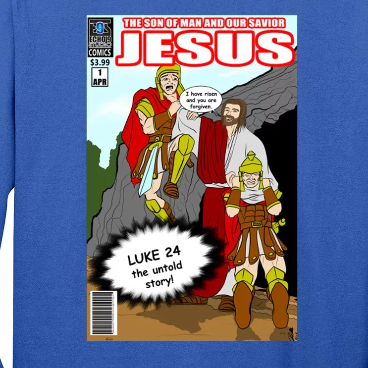 Jesus Christian Comic Cover Long Sleeve Shirt