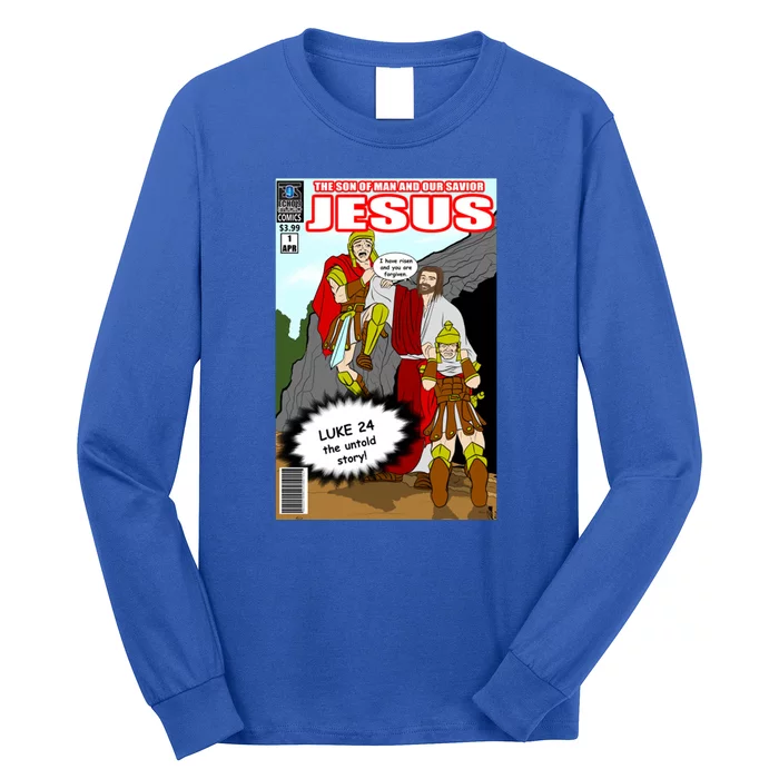 Jesus Christian Comic Cover Long Sleeve Shirt