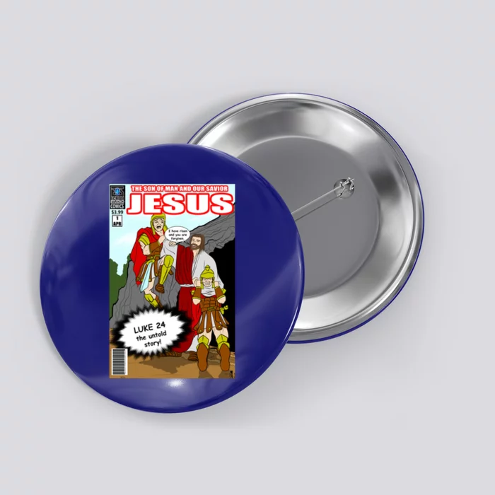 Jesus Christian Comic Cover Button