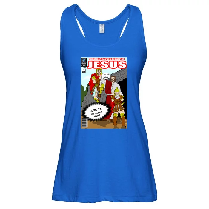 Jesus Christian Comic Cover Ladies Essential Flowy Tank