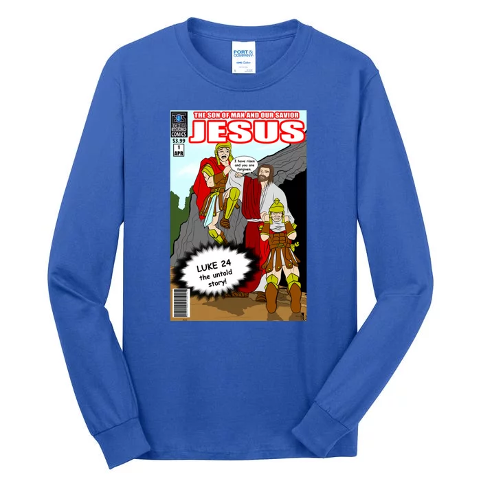 Jesus Christian Comic Cover Tall Long Sleeve T-Shirt