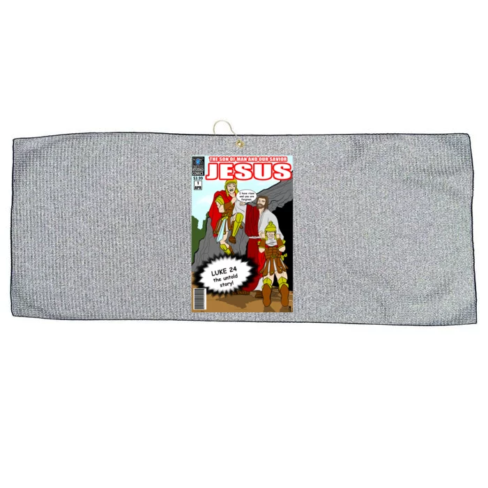 Jesus Christian Comic Cover Large Microfiber Waffle Golf Towel