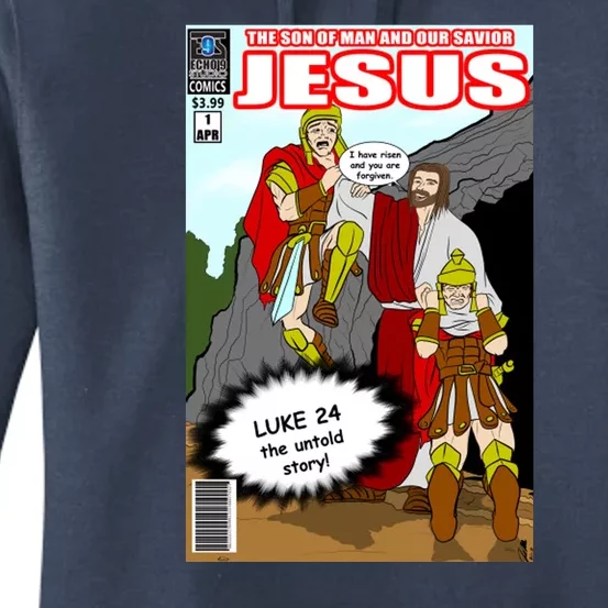 Jesus Christian Comic Cover Women's Pullover Hoodie