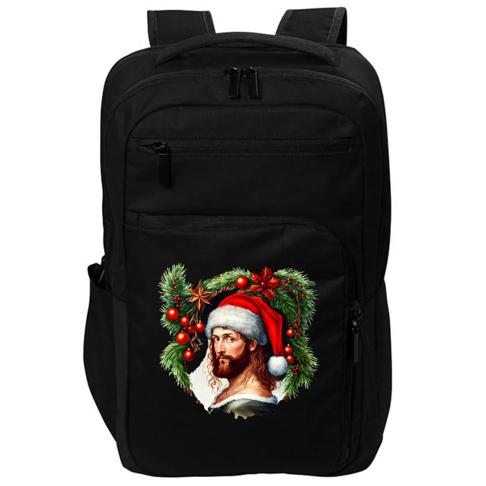 Jesus Christ Christmas Portrait Impact Tech Backpack