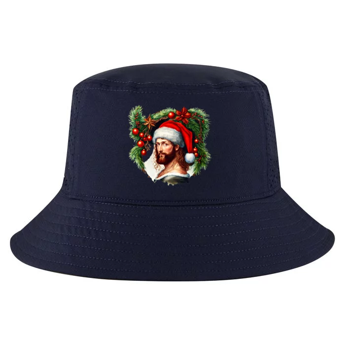 Jesus Christ Christmas Portrait Cool Comfort Performance Bucket Hat