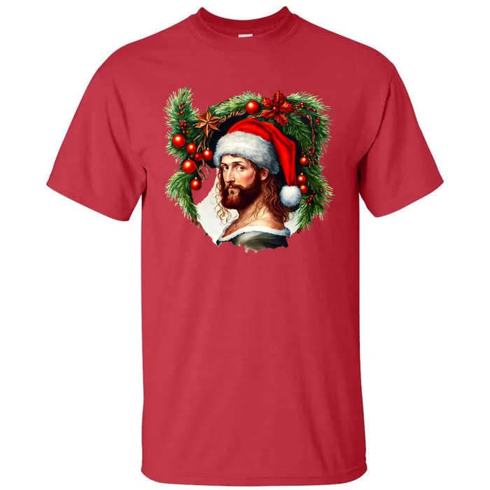 Jesus Christ Christmas Portrait Tall T-Shirt