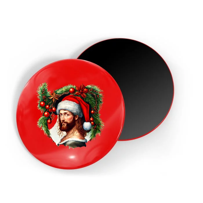 Jesus Christ Christmas Portrait Magnet