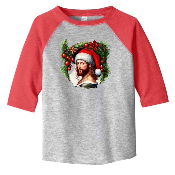 Jesus Christ Christmas Portrait Toddler Fine Jersey T-Shirt