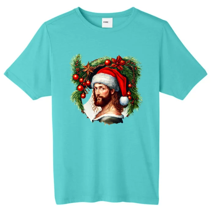 Jesus Christ Christmas Portrait ChromaSoft Performance T-Shirt