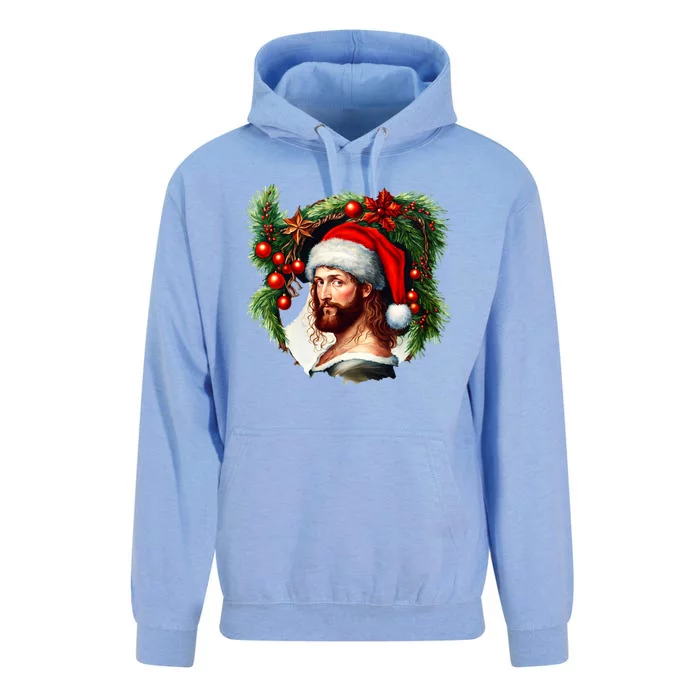 Jesus Christ Christmas Portrait Unisex Surf Hoodie