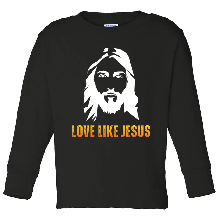 Jesus Christ Christian Faith Belief Toddler Long Sleeve Shirt